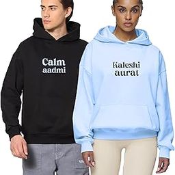 besick Cotton Warm Hooded Neck Pullover Calm Aadmi Kaleshi Aurat Printed Couple Hoodies-picture-8