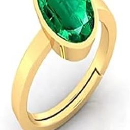 9.25 Ratti Panna (Emerald) Original Stone Adjustable Ring For Men And Women With Lab Certified A5-picture-26