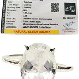 Natural Clear Quartz Ring – Adjustable Crystal for Mental Clarity, Peace & Aura Cleansing – Healing Stone for Chakra Balancing and Energy Protection-image-11