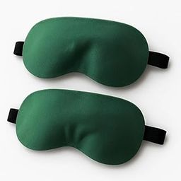 Pumpum Soft Eye Mask (Pack of 2) – Ultra-Soft, Light-Blocking Sleep Mask for Travel, Meditation & Relaxation,Green-image-46
