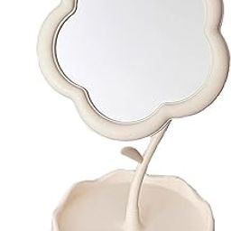 Vaisag house Flower-Shaped Makeup Mirror for Desk Desktop Makeup Mirror Women's Dresser Student Dormitory Portable Touch Up Mirror-image-76