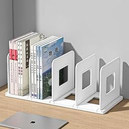 Foldable File Organizer Rack ABS Plastics | Foldable File Sorter Office Desk Accessories | Durable & Sturdy | Easy Assembly | Book Holder Magazine Stand | Perfect for Office, Home Accessories - White-31
