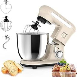 CARTNOVA‚Powerful 300W Tilt-Head Stand Mixer with 3.8QT Stainless Steel Bowl ‚¨ Effortless Kitchen Baking & Dough Mixing for Home Cooks-picture-18