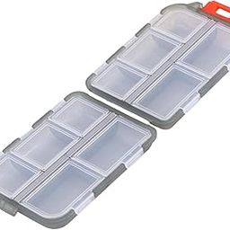 TP INCORP Double Layer Medicine storage organizer box with 10 Compartments | Ideal for Travel, Purse, Pocket | Moisture-Proof Case Medication Reminder and Dust-Proof Pill Case | Portable Mini Travel Pills Box | Medicine Carry Box (Regular, 2, count)-11