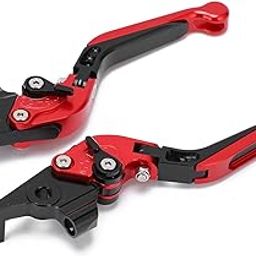 Brake Handle, Wear Resistant Motorbike Brake Lever Corrosion Resistant 2PCS for Braking Safety(Red)-image-30