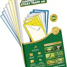 Gumtree Yellow Sticky Traps Mini-20 Nos Pack for Farm and Garden Use|Glue Trap for Sap-Sucking Pests Like Aphids, Thrips, Whiteflies, Jassids| Non-Toxic and Chemical Free, Sticky Traps-image-83
