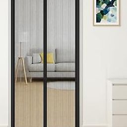 Shree Shyam Enterprises Mosquito Net for Door Polyester Magnetic Curtain Auto Closing Insect Screen for All Door Types with Self Adhesive Hook Tape (Black)-image-23