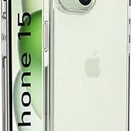 CEDO iPhone 15 (6.1 Inch) Clear Case | Soft Flexible Slim-Fit | Full Body 360 Protection Shock Proof TPU Back Cover (Transparent)-24