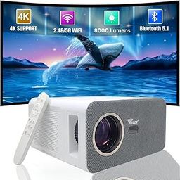 TONZO� Cineplex 10 Full HD Dual Wi-Fi & Bluetooth 5.0 Projector with Android 9.0 & Voice Control Remote 8000 LED Lumens, 300 inch LTPS Display Wide Screen & Dolby Audio-picture-26