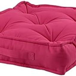 IKEA Cotton Floor Cushion, 45x45x10 cm (18x18x4) (Pink)-image-18