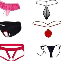 6pcs Men's G-String Thong Sexy Mens Thongs Underwear, Combo of 6 (Free Size Fit to S, M, L) (in, Alpha, M, Regular, Standard, Multicolor)-16