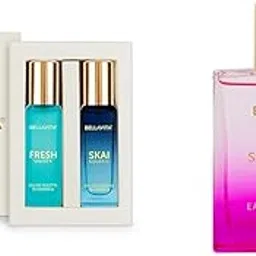 Bella Vita Luxury Skai Aquatic Edc & Fresh Liquid Edt Unisex Combo With Bergamotylang Ylangpink Pepperlong Lasting Fragrance Scentpack Of 2 20 Ml Each Senorita Woman Edp-image-99