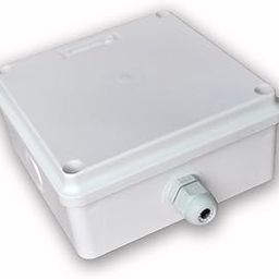 Nagar Infotech Heavy Duty Waterproof PVC Junction Box For CCTV Camera, 5x5 Inch, White, With Cable Gland-image-101