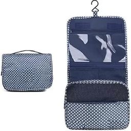 Portable Hanging Toiletry Bag – Travel Cosmetic Organizer with Multiple Compartments | Strong & Durable Folding Pouch with Hook for Vacation, Trip & Essentials (Blue)-image-52