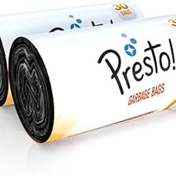 Amazon Brand - Presto! Garbage Bags, Small - 30 bags/roll (Pack of 2, plastic, Black)-19