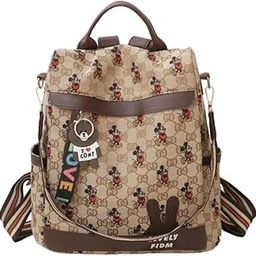 Backpack Purse for Women - Convertible Satchel Handbags Shoulder Bag,Anti-Theft Oxford Cloth Travel Daypack Zipper Bags for Ladies Girls-image-38