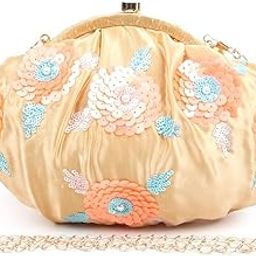Women Awe-Worthy Gold Embroidered Batua-image-90