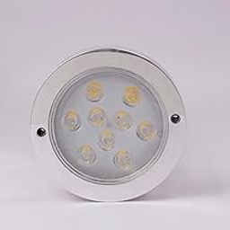 HUMA Fountains and Pools 5 INCH Dia (1" Thickness) 9 LED 27 WATT SS Surface Wall Mounted Underwater Swimming Pool Light (HF03) (RGB)-picture-15