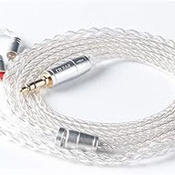 KBEAR 8 Core Upgrade 2 Pin Earphone Cable, HiFi in Ear Monitor Replacement TRS Cable Silver Plated Copper Extension Cable with 0.78mm 2 Pin for AS10 ZS10 ZST ZS6 CCA C10 TRN V80 X6 (2 PIN 3.5mm)-15
