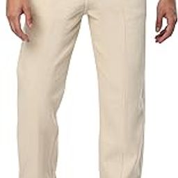 Cream Cut and Sew Baggy Fit Jeans for Men-image-59