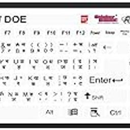 Daily So Hindi/Doe Keyboard Sticker Big Size Pack Of 2 For Computer/Laptop Self Adhesive And Easy To Peel Transparent Background With Black Lettering-image-7