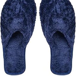 Men's Winter Fur Slippers for Home Room Bedroom Carpet Cozy Comfortable Furry Fuzzy Closed Toe Warm Cloth Soft Slippers-picture-22
