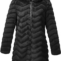 Women Long Faux Fur Coat Fuzzy Jacket Hooded Winter Fall Warm Overcoat-picture-28