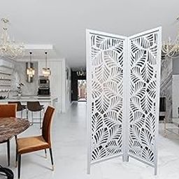 Musa Kazim Home Interior Wooden Room Divider/Wooden Room Partition/Wooden Screen Separator for Living Room/Bedroom/Office/Kitchen (H : 6 ft, 2 Panel x 20 inch) (2 Panel)-image-83