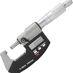 Corceptive Digital Outside Micrometer (0-25mm) Range, Digital Micrometer Screw Gauge, 0.001 Mm, -0.001mm Accuracy, Digital LCD Micrometer, Ratchet Stop (micrometer screw gauge)-25