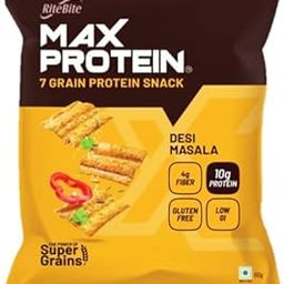 RiteBite Max Protein Desi Masala Flavoured Chips 60g ( PACK OF 1 )-image-58