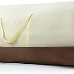Patio Cushion Storage Bag Extra Large 420D Oxford Fabric Waterproof Dust Proof Outdoor Zippered Christmas Tree Storage Bags 60" L x 28" W x 20" H (Beige)-image-47