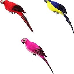 MERISHOPP Simulation Parrot Statue for Patio Yard Home Decor Rose Red+Red+Royal Blue|Home & Garden|Yard, Garden & Outdoor Living|Garden D?©cor|Statues & Lawn Ornaments-image-13