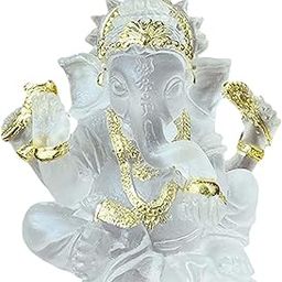 ARTISOUL® Translucent Elephant Ganesha Buddha Statue Tabletop Decoration for Yoga Room | Home Decor | Figurines-image-59