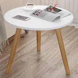 DDS Dream Decor Shoppee Foldable Round Shaped Side Table/Tea Coffee Breakfast Table (Engineered Wood ,White)-image-24