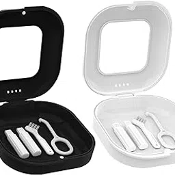 SAZ DEKOR Retainer Case with Mirror Teeth Storage Boxes Travel Orthodontic Storage Box White-picture-47