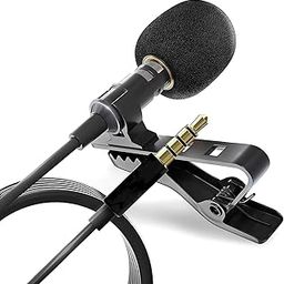 DDLC Mic Lapel Collar Mic Voice Recording Filter Microphone for Singing YouTube Smartphone (1.5m Collar mic)-image-91