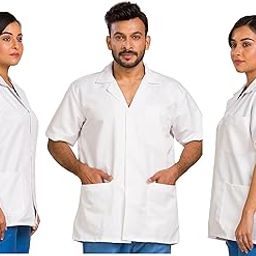 Hospriqs Half Sleeves Unisex Sister's Lab Coat- White (XX-Large)-image-73