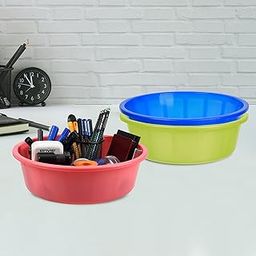 Homestic Pack of 3 Desk Organizer | Stationery Organizer | Multipurpose Organizer | Office Supplies for Pen-Pencil-Staplers | Desktop Organizer | 6 LTR | Green & Blue & Pink-image-38