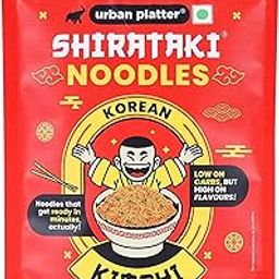 Urban Platter Korean Kimchi Shirataki Noodles, 288g (Konjac Noodle | Keto-friendly, Low-Carb, Fat-free | Kimchi Flavour | Ready in Minutes)-picture-6