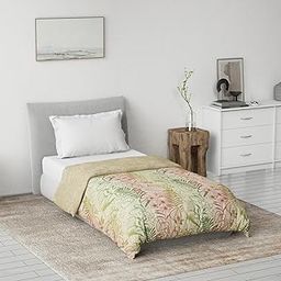 Ddecor 100% Cotton Single Reversible Dohar (137CM X 229 CM, Green) Digital Print Leaves-image-40