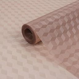(45 cm x 3 M Roll) Anti Slip Leaf Kitchen Cabinet Drawer Shelf Mat Liner Sheets Shelf Liners for Kitchen Shelves, Cupboard Sheets,Fridge Mats, Super Strong EVA, Water Resistant (Brown)-image-72