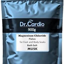 Dr Cardio Natural Bath Salt | Dead Sea Salt Magnesium Chloride Flakes for Foot and Body Soaks | Replenish Magnesium Levels | Relaxing & Rejuvenating Muscles & Joints (900g, Musk)-16