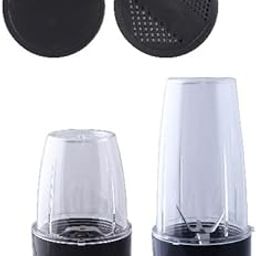 Nipolian Bullet Juicer Replacement Jars, 300ml and 500ml, BPA-Free Plastic, Clear, Set of 2-picture-30