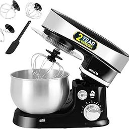 iBELL SM4300S Stand Mixer with Tilt-up Head, 1000W, 6 Speed Control, 3L Stainless Steel Bowl with Locking System, 100% Copper Motor, Multipurpose Food Mixer (Black)-32