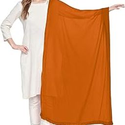 Woman's Brown Chiffon Dupatta-image-0