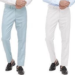 Men's Poly-Viscose Blended Formal Trousers (Pack of 2 Trousers)-picture-17