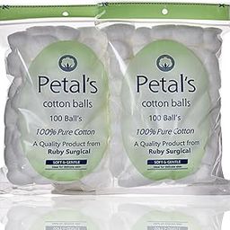 Cotton Balls Petal's,200 |Ball's-Pack of 2| Soft & Gentle|100% Pure Cotton| Ideal For Delicate Skin.-33
