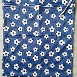 Blue football zip and loop wetbag-78
