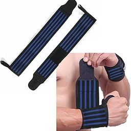 SHAPEWELL Wrist Wraps for Gym| Wrist Supporters/Bands Weightlifting, Powerlifting, and Bodybuilding| Gym Strapsfor Wrist Support During Workouts (Wrist Wraps)-19
