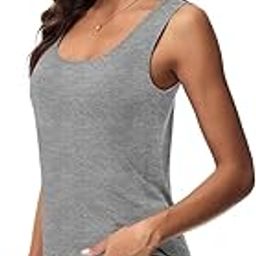 Women's Camisole Sando Tops Innerwear Sleeveless Tank Top Cotton Round Neck Gym and Workout Spaghetti Tops-image-75